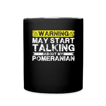 Apropos Pommern - Tasse einfarbig - Schwarz - Vorne