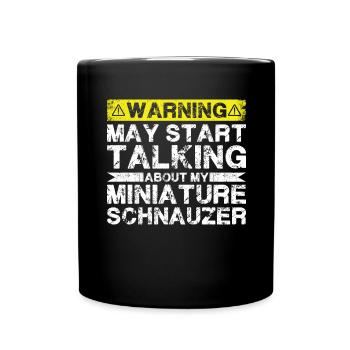 Apropos Zwergschnauzer - Tasse einfarbig - Schwarz - Vorne