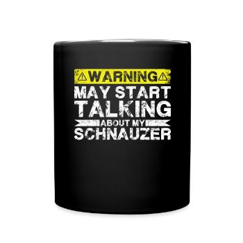 Apropos Schnauzer - Tasse einfarbig - Schwarz - Vorne
