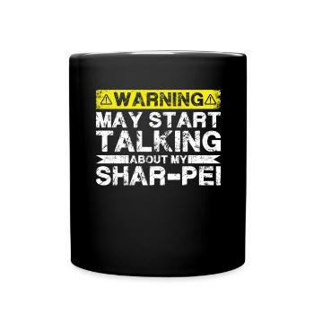 Apropos Shar-Pei - Tasse einfarbig - Schwarz - Vorne
