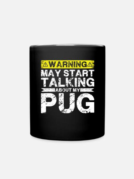 Apropos Mops - Tasse einfarbig - Schwarz