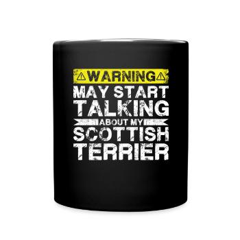 Apropos Schottischer Terrier - Tasse einfarbig - Schwarz - Vorne
