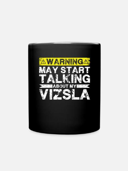 Apropos Vizsla - Tasse einfarbig - Schwarz