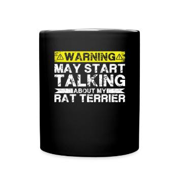 Apropos Ratterrier - Tasse einfarbig - Schwarz - Vorne
