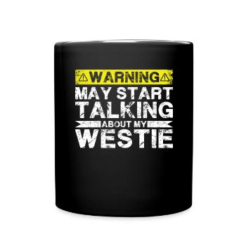 Speaking of Westie - Full Colour Mug - black - Front