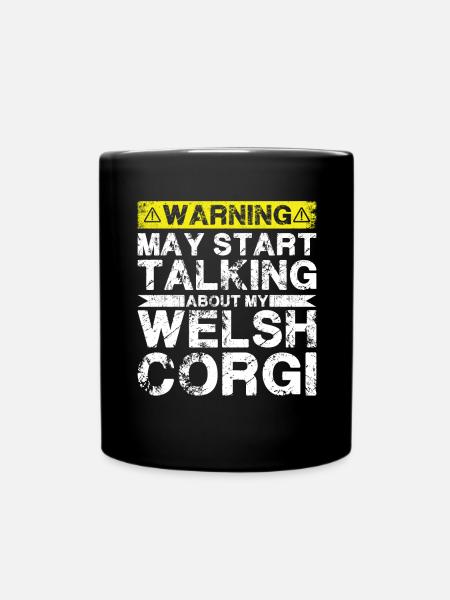 Apropos Walisischer Corgi - Tasse einfarbig - Schwarz
