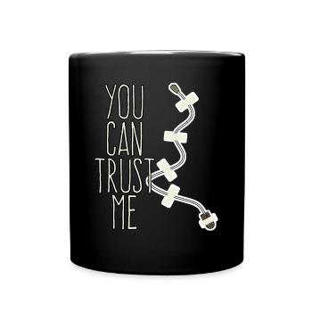 Interceptor Trust me Spy Mikofon - Full Colour Mug - black - Front