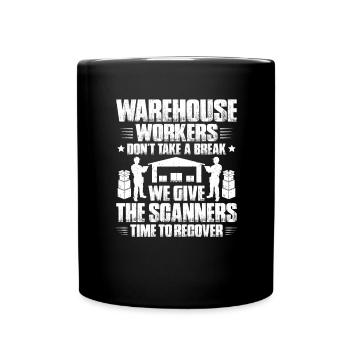Fachkraft für Lagerlogistik Warehouse Worker Lager - Tasse einfarbig - Schwarz - Vorne