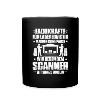 Fachkraft für Lagerlogistik Warehouse Worker Lager - Tasse einfarbig - Schwarz - Vorne
