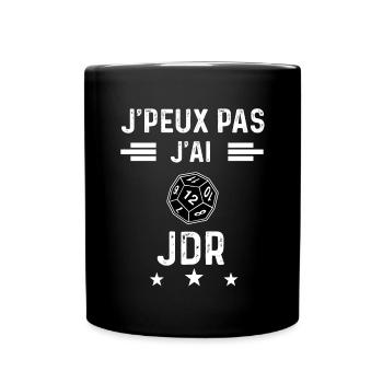 jeu rôle je peux pas j'ai jdr - Mug uni - noir - Devant