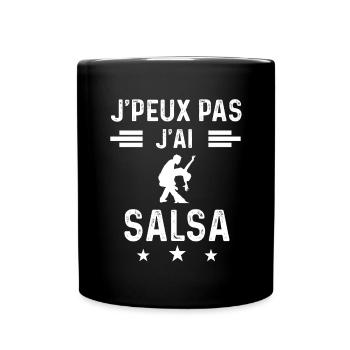 danse je peux pas j'ai salsa - Mug uni - noir - Devant