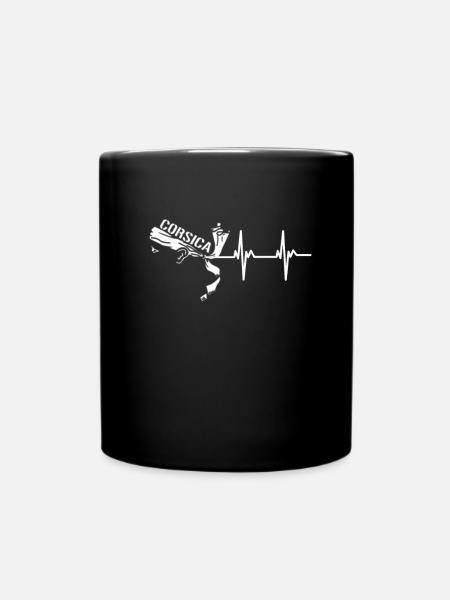 Corse Corsu Corsse 2B Tête De Maure Corse - Mug uni - noir