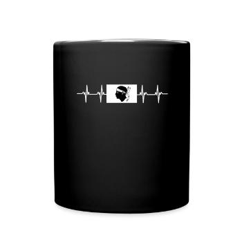 Corse Corsu Corsse 2B Tête De Maure Corse - Mug uni - noir - Devant