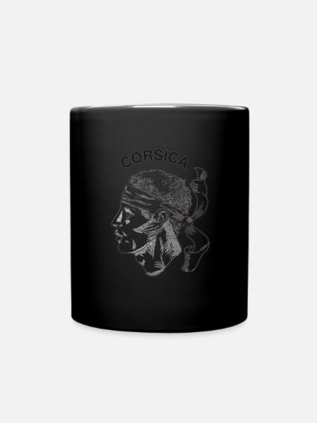 Corse Corsu Corssica 2B Head De Maure Corsica - Tasse einfarbig - Schwarz
