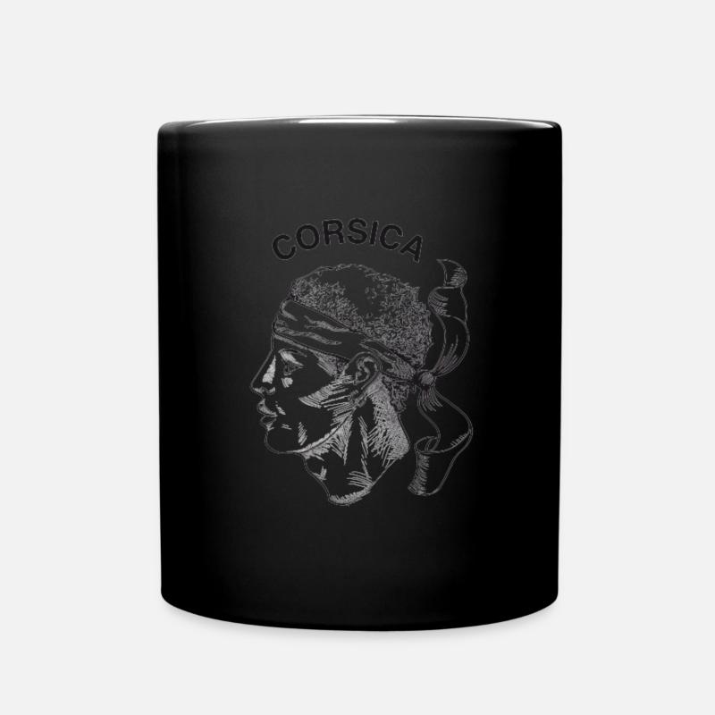 Corse Corsu Corssica 2B Head De Maure Corsica - Tasse einfarbig - Schwarz