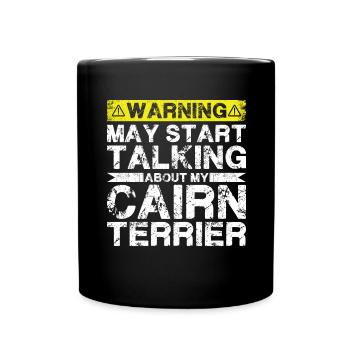 Apropos Cairn-Terrier - Tasse einfarbig - Schwarz - Vorne