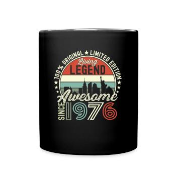 Né en 1976 46ème anniversaire Cadeau New York - Mug uni - noir - Devant