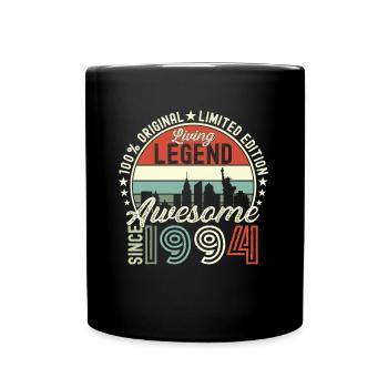 Né en 1994 cadeau de 28e anniversaire New York - Mug uni - noir - Devant