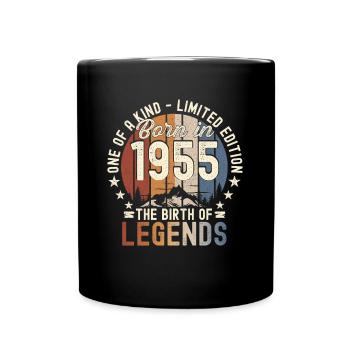 Légendaire depuis 1955 67ème cadeau d’anniversaire Génial - Mug uni - noir - Devant