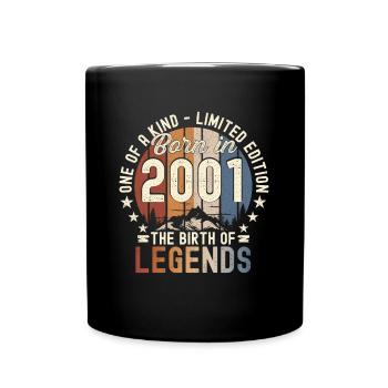 Légendaire depuis 2001 21ème cadeau d’anniversaire Génial - Mug uni - noir - Devant