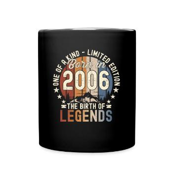 Legendary since 2006 16th birthday gift Awesome - Full Colour Mug - black - Front