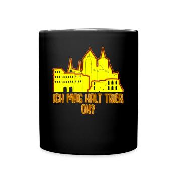 Trierer Ich mag Trier - Tasse einfarbig - Schwarz - Vorne