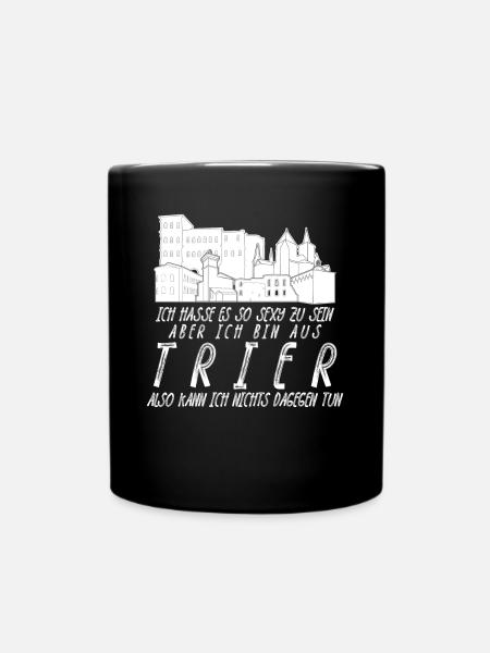 Trierer Spruch Trier - Tasse einfarbig - Schwarz