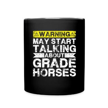 Apropos Grade Horse - Tasse einfarbig - Schwarz - Vorne