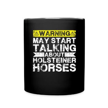 En parlant de cheval Holstein - Mug uni - noir - Devant