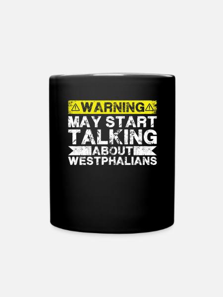 Apropos Westfälisch - Tasse einfarbig - Schwarz