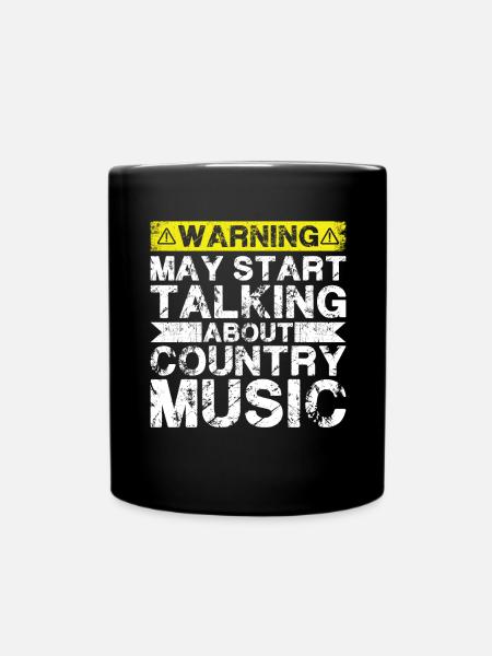 Apropos Country-Musik - Tasse einfarbig - Schwarz