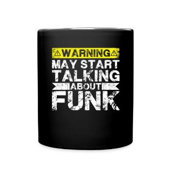Parler de musique funk - Mug uni - noir - Devant