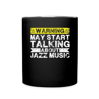 En parlant de musique jazz - Mug uni - noir - Devant