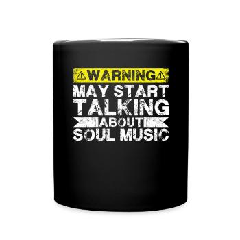 En parlant de musique soul - Mug uni - noir - Devant