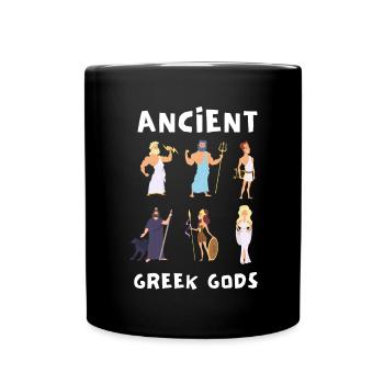 Greek Mythology Gods Ancient Greece - Tasse einfarbig - Schwarz - Vorne