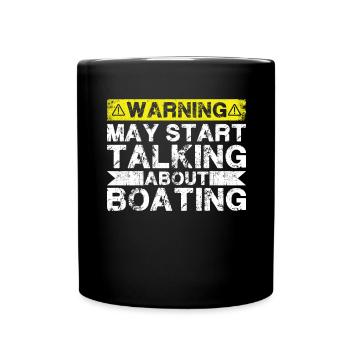 Commencez à parler de la navigation de plaisance - Mug uni - noir - Devant