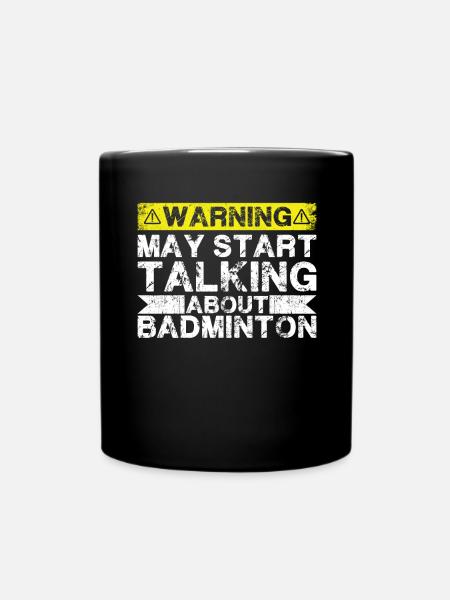 Apropos Badminton - Tasse einfarbig - Schwarz