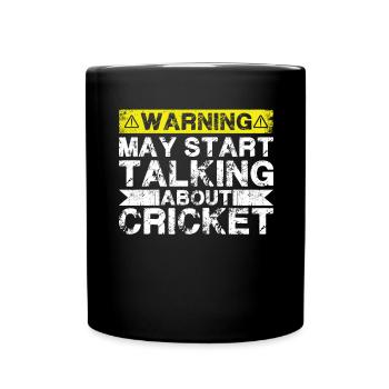 En parlant de cricket - Mug uni - noir - Devant