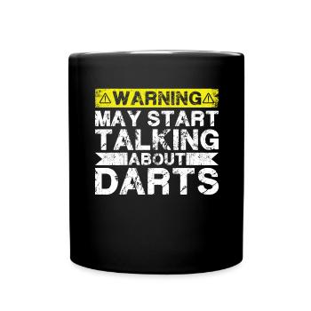 Talk about Dart - Full Colour Mug - black - Front