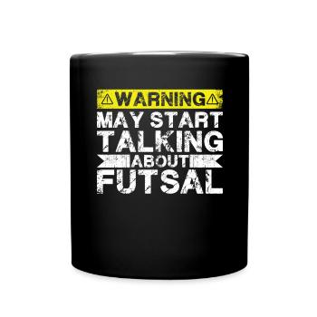 Talking about Futsal - Full Colour Mug - black - Front