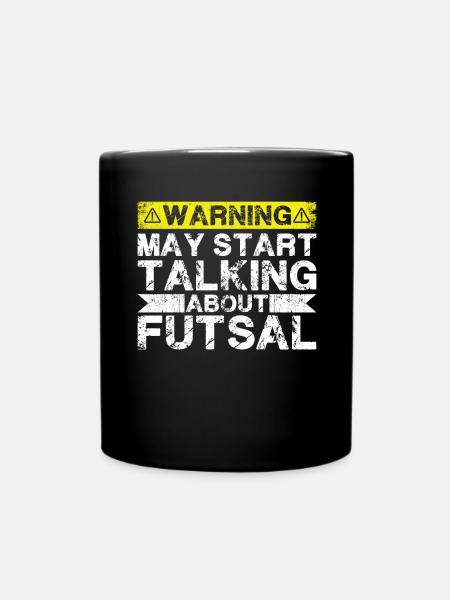 Über Futsal Sprechen - Tasse einfarbig - Schwarz