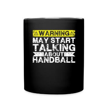 Speaking of handball - Full Colour Mug - black - Front
