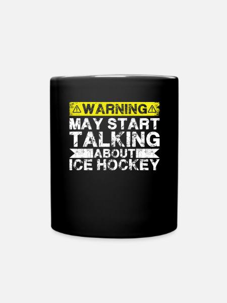 Apropos Eishockey - Tasse einfarbig - Schwarz