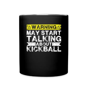 Speaking of kickball - Full Colour Mug - black - Front