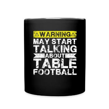 Parlez de baby-foot - Mug uni - noir - Devant