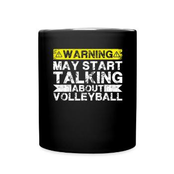 Parlez de volleyball - Mug uni - noir - Devant