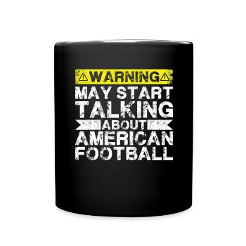 Speaking of American Football - Full Colour Mug - black - Front