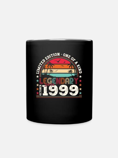 Legendär seit Oktober 1999 23. Geburtstag Geschenk - Tasse einfarbig - Schwarz