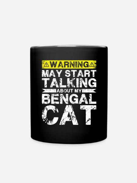 Apropos Bengalkatze - Tasse einfarbig - Schwarz