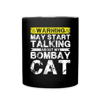 En parlant de Bombay Cat - Mug uni - noir - Devant
